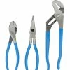 Brand new 😍 Channellock 3 Piece Plier Set Tongue & Groove Long Nose Cutter 🎁 -Universal Pipe Cleaner Shop Query 232
